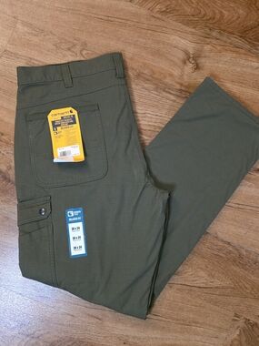 Carhartt NWT Rugged Flex Relaxed Fit Ripstop Cargo Fleece Lined Work Pants